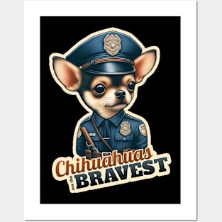 Chihuahua Policeman Posters and Art